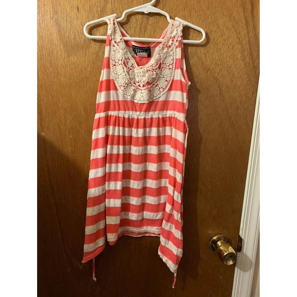 Btween Striped Casual Dress Size 7 Girls